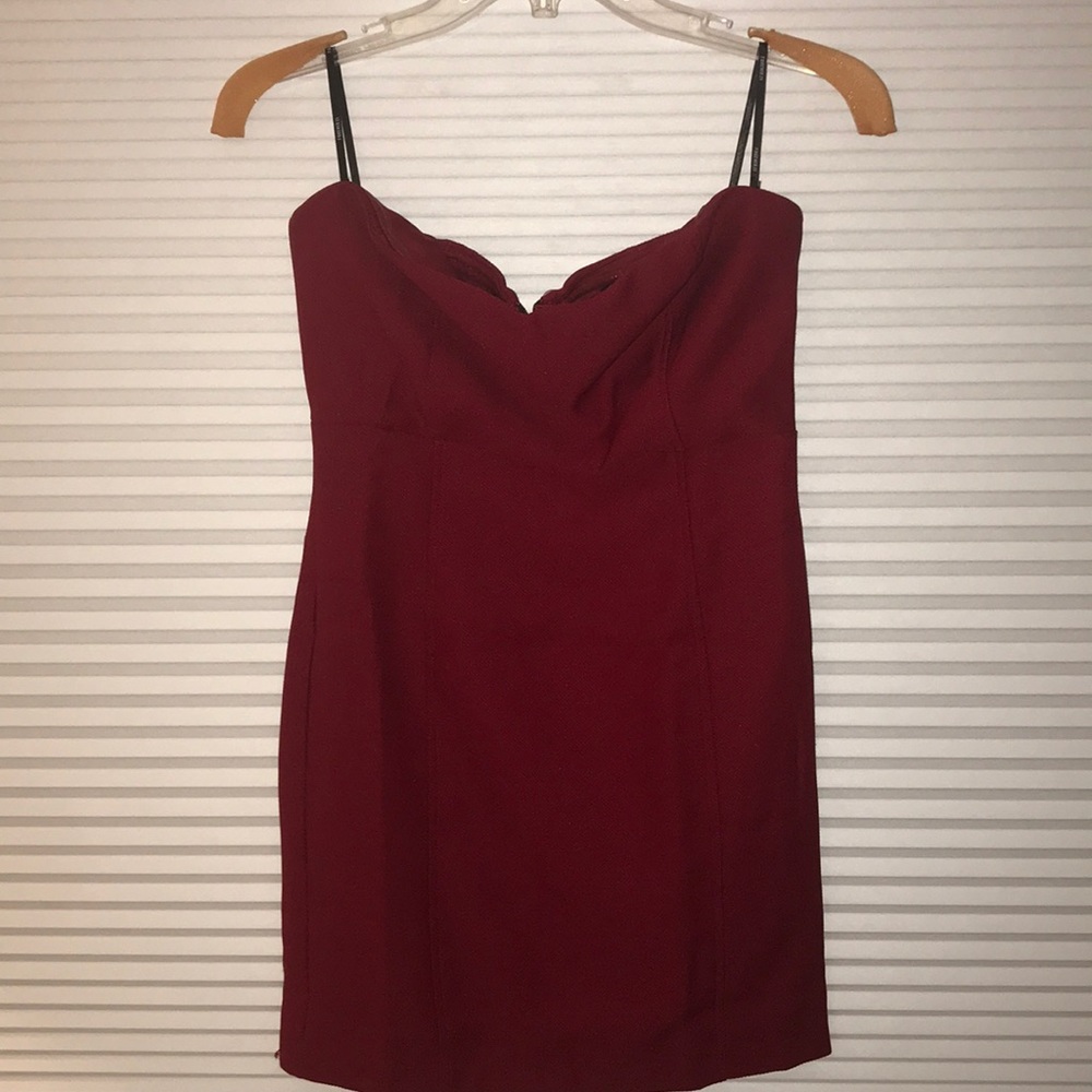 Strapless Red Dress